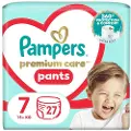 Pampers Pants Premium Care 7 bleier, 17+ kg, 27 stk.