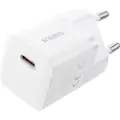 Baseus GaN5 Mini Strømforsyningsadapter 25Watt Strøm Hvid