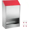 Vevor Galvanisert fjærfemater Kyllingmater uten avfall 50 lbs metallmater