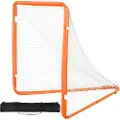Vevor Lacrossemål, 1,2 m x 1,2 m lite lacrossenett for barn, sammenleggbart bærbart lacrossemål med bæreveske, treningsutstyr med jernramme for hagen, raskt og enkelt oppsett, perfekt for ungdomstreni