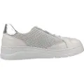 Fluchos for woman. F1668 Pompas grey slippers (37), White, Fabric, 3 to 5 cm, Laces, Casual