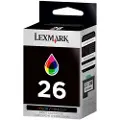 Lexmark Blekkpatron 3 farge Nr 26, 15ml