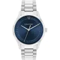 Calvin Klein unisex. 25200225 Analogue Iconic marine watch (OSFA), Casual, Bracelet, Stainless steel, Navy