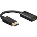Goobay 75270, 0,1 m, DisplayPort, HDMI, Hankjønn, Hunkjønn, Rett