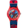 Marvel Time Teacher Watch Spiderman Blue Fabric Strap