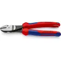 Knipex 74 02 200 T, Avbitertang, 4,2 mm, Kromvanadiumstål, Plast, Blå, Rød, 200 mm