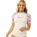 Rip Curl Cala Vadella Rashguard Med Korte Ermer Til Dame