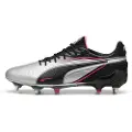 Puma KING ULTIMATE MxSG Football Boots Unisex, Shoes, Silver/Black/Sun Struck, 42