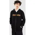 Spitfire Flames Script Hettegenser med glidelås svart