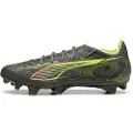 Puma ULTRA 5 CARBON FG Football Boots Women, Shoes, Matte Aged Silver/Yellow Alert/Sun Struck, 39