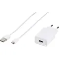 Vivanco TCVVUSBCADAP15W, Innendørs, AC, 9 V, 1 m, Hvit