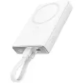 JOYROOM magnetisk powerbank med stativ JR-PBM01, 20W, 10000mA (hvit)