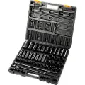 Vevor støtpluggsett 1/2 tommer 43 deler støtsokkel, standard socket sortiment, 1/2 tommer drivsokkelsett 6-punkts stikkontakter metrisk 9-30 mm (standard/dyp)