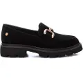 Carmela for woman. 16195201-NEGRO Leather loafers 161952 black (40), Flat, None, Casual