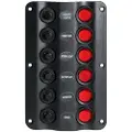 Talamex Wavedesign Bryterpanel 6 Brytere 12v