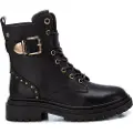 Carmela for woman. 16194201-NEGRO Leather Ankle Boots 161942 Black (37), Flat, Laces, Zip, Casual