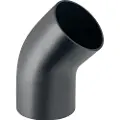 Geberit 200 mm x 45° Bøjning med stor radius sort PEH Geberit