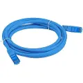Lanberg - Koblingskabel - RJ-45 (hann) til RJ-45 (hann) - 10 m - S/FTP - CAT 6a - formstøpt, uten hindringer - blå, RAL 5012