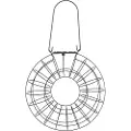 Trixie Mejseboldeholder, ø 24 × 8 cm, sort
