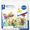Staedtler triplus color rPP 40 pcs cardboard box assorted colours