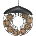 Trixie Fat ball feeder/roof, round, 8 fat balls,metal,ø24×8cm,black