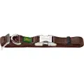 Hunter Pet Halsbånd Vario Basic Alu-Strong, brunt - Størrelse XL: 45 - 65 cm halsomkrets, 25 mm bred