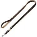 Hunter neopren hundebånd, brunt/karamell - Sparepakke: Hundebånd Neopren + Halsbånd Vario Basic Alu-Strong M