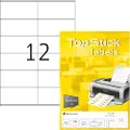 Topstick Etiketter TopStick 105x48 mm hvid - (100 ark x 12 stk.)