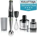 Braun Multiquick 9 MQ 9138XI - Håndmikser - 1.2 kW - premiumsvart / børstet rustfritt stål