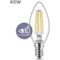 Signify LED-lyspære Classic Candle 6.5W/827 (60W) Clear E14