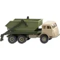 Wiking 067908 H0 Lastbiler model Henschel Fravænnede smågrise, beige