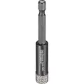 Kwb 500312, Single/enkelt, Drill, Keramisk, Granitt, Hard keramikk, Marmor, Soft Keramiske veggflis, Stein, Flis, Svart, 4 cm, 8 cm