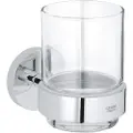 GROHE Essentials, Kromfarget, Monokromatisk, Glass, Single/enkelt, Veggmontert, Rund