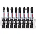 Bosch Impact Control-skrutrekkerbits, pakke med 8 deler, 1xPH1, 3xPH2, 1xPH3, 2xPZ2, 1xPZ3