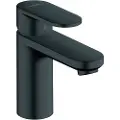 Hansgrohe Vernis Blend 1-grebs håndvaskarmatur 100, med løft-op bundventil, mat sort