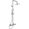 Ideal standard Idealrain Ceratherm T25 brusesystem i krom - hovedbruser Ø200 mm samt håndbruser Ø100mm