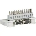 Bosch 11-delers skrutrekkerbits-sett inklusive bitsholder PH1, PH2, PH3, PZ1, PZ2, PZ3, T10, T15, T20, T25, T30, 25 mm