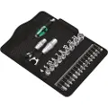 Wera Kraftform Kompakt Zyklop Mini 2 - Ratcheting screwdriver with bit and socket set - 27 deler - inn foldable box