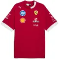 Puma Scuderia Ferrari 2025 Drivers Tee Men, Clothing, Dark Cherry, XL