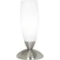 Eglo Slim, Nickel, Hvit, Glass, Stål, Soverom, Stue, IP20, II, E14