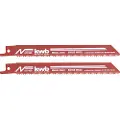 Kwb 577400, Sabelsagblad, Aluminium, Metall, Rør, Plast, Rustfri stålplate (tynn), Tre, Tre med spiker, Grå, 13 cm, 2,5 mm, 15,3 cm