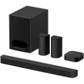 Sony HT-S60, 5.1 kanaler, 1000 W, DTS, DTS 96/24, DTS-ES, DTS-HD, DTS-HD Master Audio, DTS:X, Dolby Atmos, Dolby Digital, Dolby..., Nat, Stemme, Sort, LPCM, MPEG-2