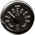 VDO Rundt Amperemeter Med Enkel Skala For 60 Mv Siktlinje 150a