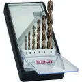 Bosch Robust Line HSS-Co, DIN 338 - Borsett - for metall - 6 deler - 5 mm, 6 mm, 8 mm, 4 mm, 3 mm, 2 mm