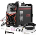 Vevor TIG-sveiser, 205A 3-i-1-sveisemaskin (stor LED-skjerm) - DC TIG/DC puls TIG/MMA (elektrode), elektrisk sveiser med IGBT-inverter høyfrekvent start