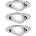 Paulmann 929.86, Innsunket spotlight, Ikke-utskiftbare pærer, 1 ampuller, LED, 3000 K, Kromfarget