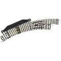 Fleischmann 22275 N Fleischmann skinne (uden ballast) Kurvesporskifte, elektrisk, Højre 42 ° 194.6 mm, 228.2 mm