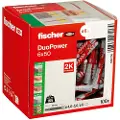 Fischer DUOPOWER 6 x 50, Ekspansjonsanker, Betong, Metall, Grå, 50 mm, 6 mm