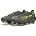 Puma ULTRA 5 ULTIMATE FG Football Boots Unisex, Shoes, Matte Aged Silver/Yellow Alert/Sun Struck, 41