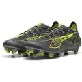 Puma ULTRA 5 ULTIMATE FG Football Boots Women, Shoes, Matte Aged Silver/Yellow Alert/Sun Struck, 39
